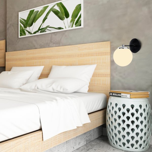 Lorea wandlamp 1 - Zwart