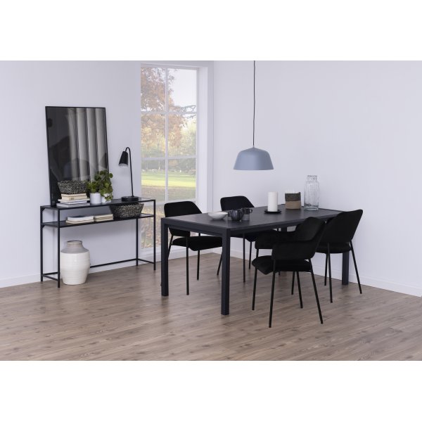 Seaford consoletafel 120 cm - Zwart