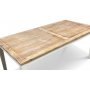 Viola matbord 180x90 cm med vintage bordsskiva och vita ben + Flckborttagare fr mbler