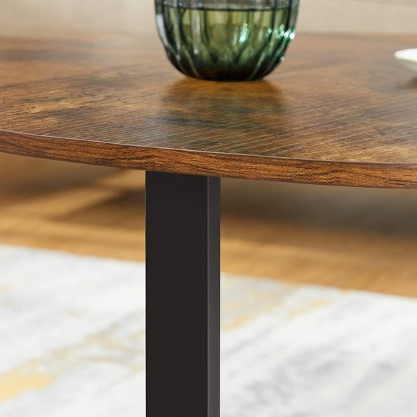 Table basse Beppe Ø88 cm - Marron/noir Table basse Beppe Ø88 cm - Marron/noir