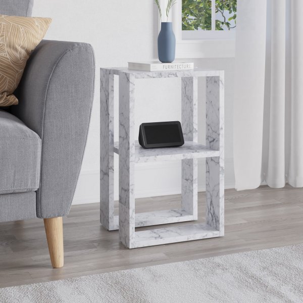 Lonie s�ngbord - Carrara marmor