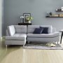 Horna L-soffa divan hger - Gr