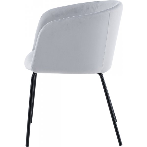 Stol i ljusgrå sammet Stol i ljusgrå sammet