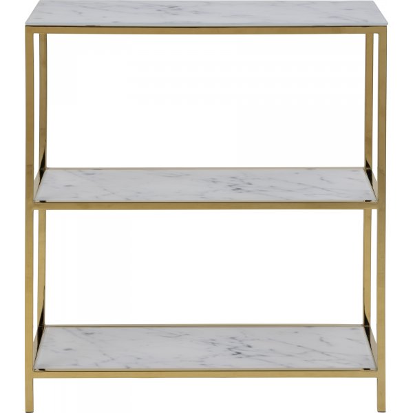 Bibliothèque Alisma 69,5 cm - Marbre blanc/or Bibliothèque Alisma 69,5 cm - Marbre blanc/or