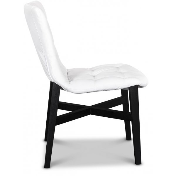 Indie 600 matstol vitt konstläder + Möbeltassar Indie 600 matstol vitt konstläder + Möbeltassar