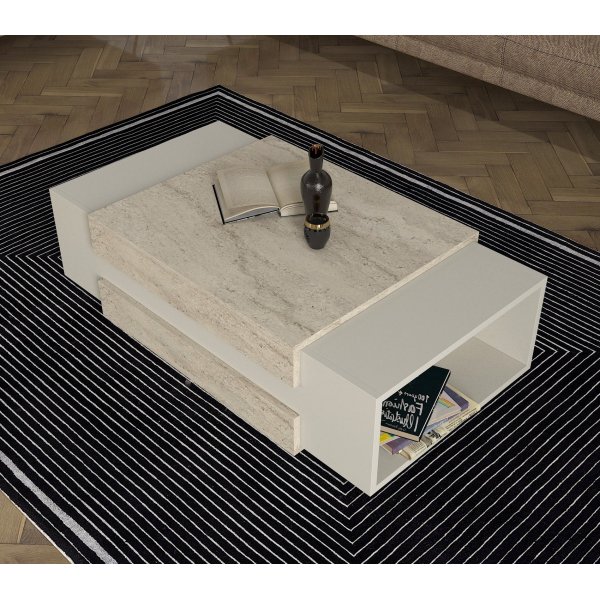 Table basse Nora - Travertin Table basse Nora - Travertin