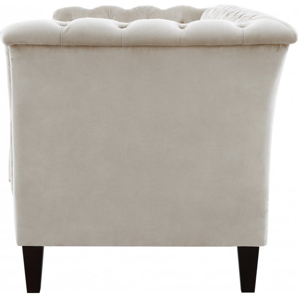 Soffa 3-sits Chesterfield beige - Milton + Textilrengöring för möbler Soffa 3-sits Chesterfield beige - Milton + Textilrengöring för möbler
