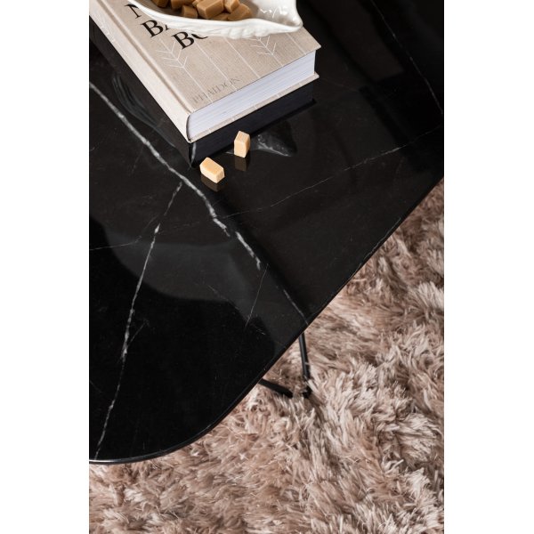 Michel soffbord 80 x 80 cm - Svart