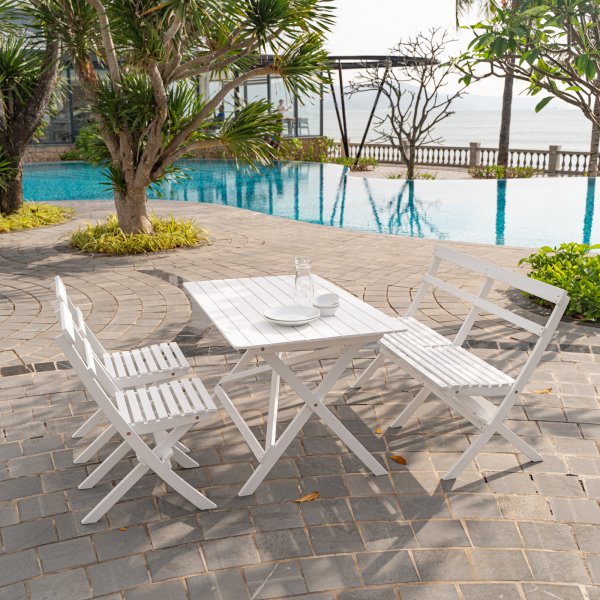 Knohult utesoffa | trädgårdsbänk - Vit Knohult utesoffa | trädgårdsbänk - Vit