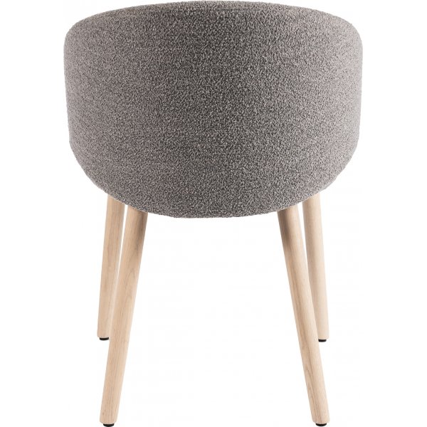 Milano eetkamerstoel - Grijs bouclé Milano eetkamerstoel - Grijs bouclé