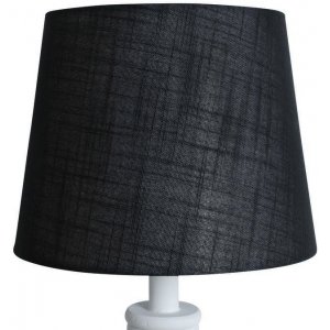 Rund lampskärm 18x23x18 cm - Svart