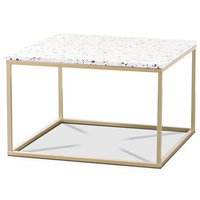 Terrazzo soffbord 75x75cm - Cosmos Terrazzo & underrede mässing Terrazzo soffbord 75x75cm - Cosmos Terrazzo & underrede mässing