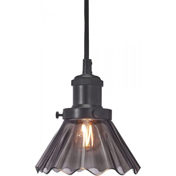 August geplooide raamlamp - Zwart - 15 cm