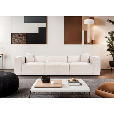 Lora 3-sits soffa - Ljusbrun