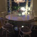 Kundbild Pinnstol vit - Karl: Matbord Cecilia och pinnstolar...