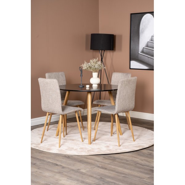 Sirocco Lyx matstol - Ljusgr