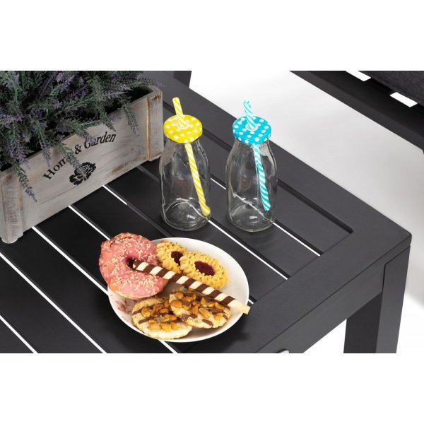 Morton Fåtöljset med bord & fotpallar (recliner) - Mörkgrå/grå Morton Fåtöljset med bord & fotpallar (recliner) - Mörkgrå/grå