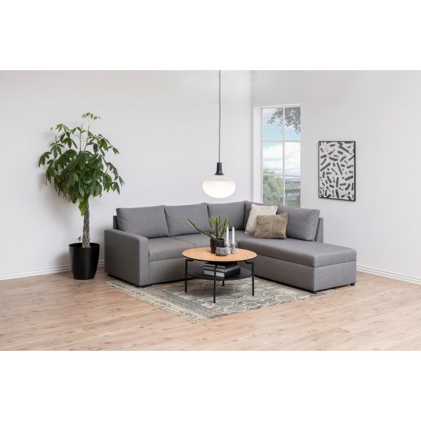 Table basse Goldington Ø80 cm - Chêne/Noir Table basse Goldington Ø80 cm - Chêne/Noir