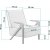 Fauteuil Larus - Crme/chne