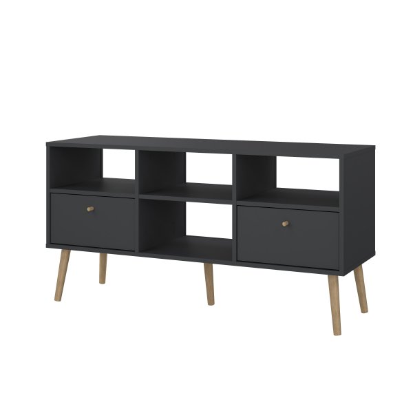 Bodo TV-möbel med 2 lådor - Matt grå Bodo TV-möbel med 2 lådor - Matt grå