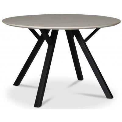 Ankara matgrupp; runt matbord + 4 st svarta Sikns stolar