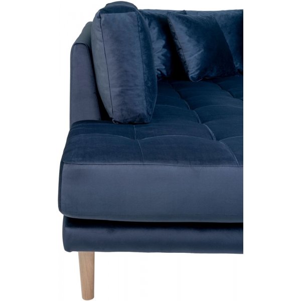 Canapé en U Lido avec extrémité ouverte - Bleu foncé Canapé en U Lido avec extrémité ouverte - Bleu foncé