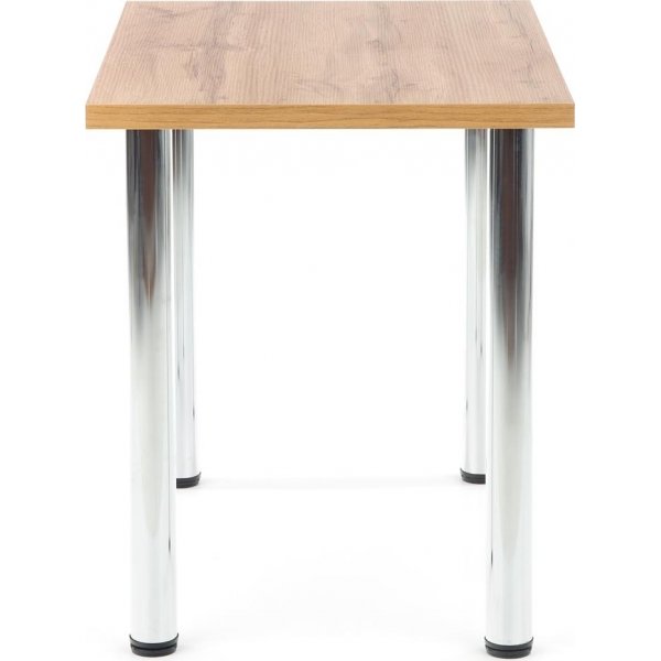 Table à manger Buno 90 cm - Chêne Wotan/chrome Table à manger Buno 90 cm - Chêne Wotan/chrome