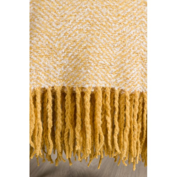 Plaid chin 130x170 cm - Jaune