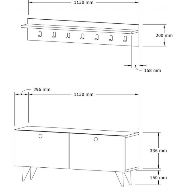 Meuble d\\\'entre Rupa - Noyer