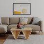 Adamas soffbord 80 x 80 cm - Ek/vit