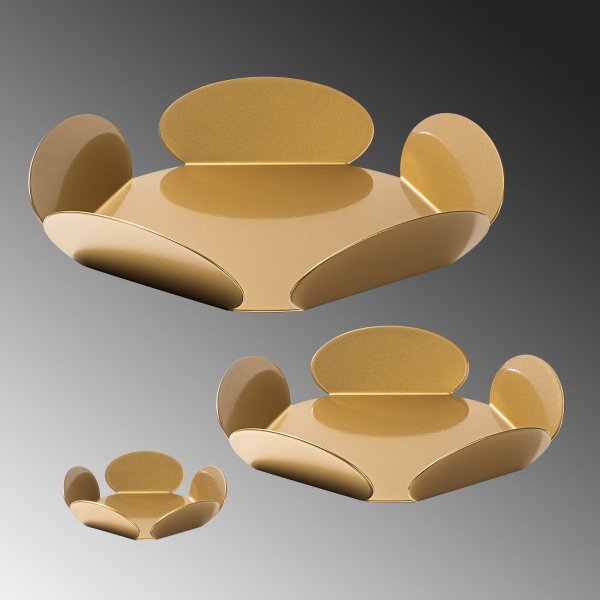 Plat décoratif Rhodes - Or Plat décoratif Rhodes - Or