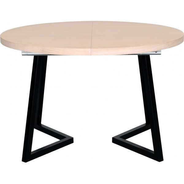 Table  manger Ra 120-200 x 120 cm - Chne pigment blanc