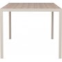 Matgrupp; 6 stolar och matbord 205 x 90 cm beige - Copacabana