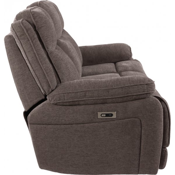 Freddy Canapé inclinable 3 places électrique - Taupe Freddy Canapé inclinable 3 places électrique - Taupe