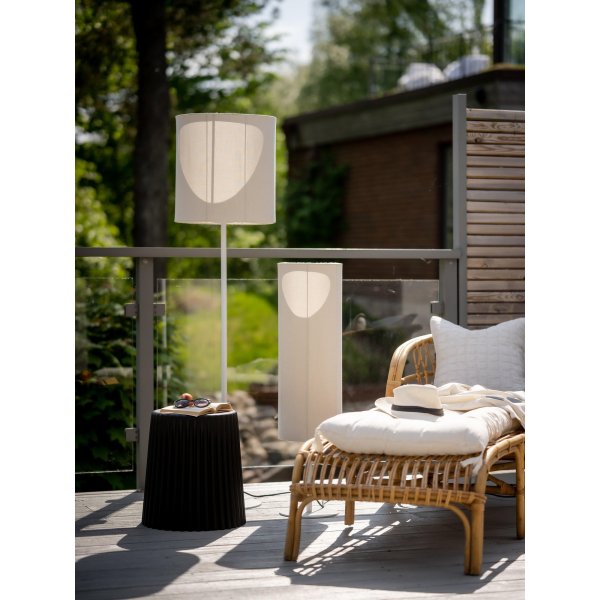 Lampadaire Agnar pour extérieur - Beige/blanc - 100 cm Lampadaire Agnar pour extérieur - Beige/blanc - 100 cm