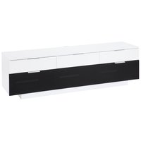 Carat mediabänk 180 cm - Svart / vit Carat mediabänk 180 cm - Svart / vit
