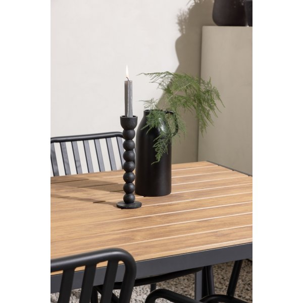 Break utematgrupp med 4 st Peking stolar - Svart/Natur Break utematgrupp med 4 st Peking stolar - Svart/Natur