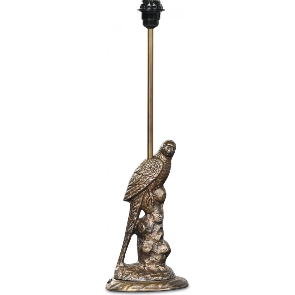 Fågel lampfot H56 cm - Matt antik mässing - Lampfötter