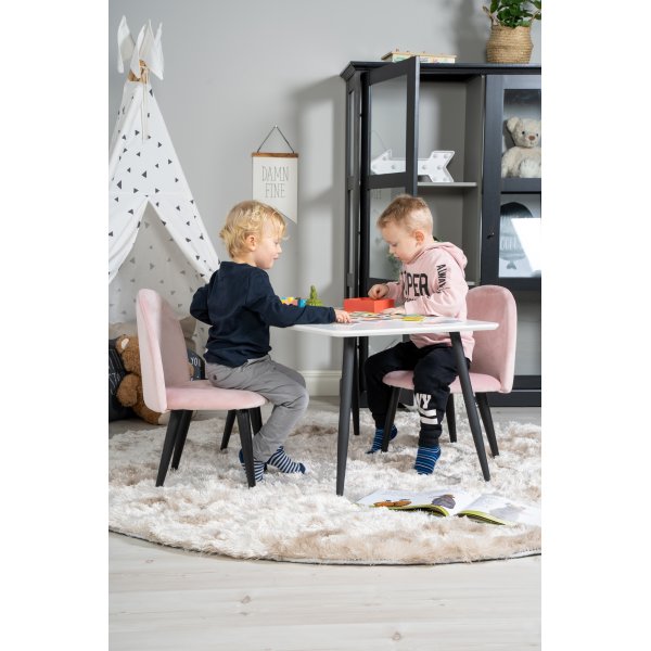 Table enfant Bridge 80 x 60 cm - Blanc/noir Table enfant Bridge 80 x 60 cm - Blanc/noir