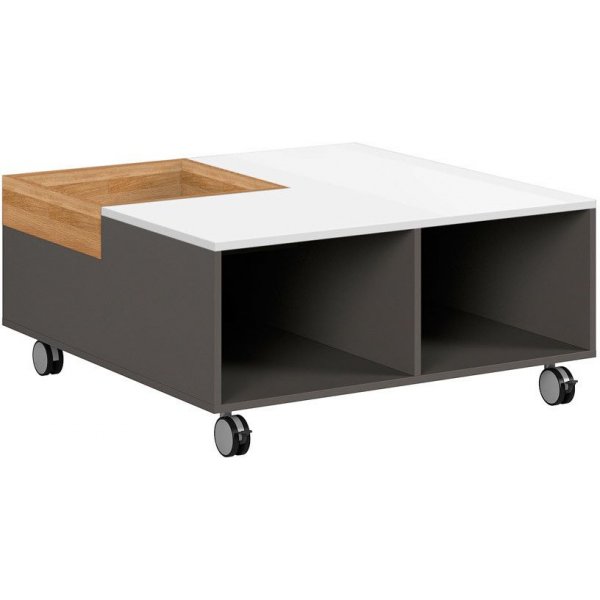 Link soffbord 90,5 x 90 cm - Grafitgr�/vit