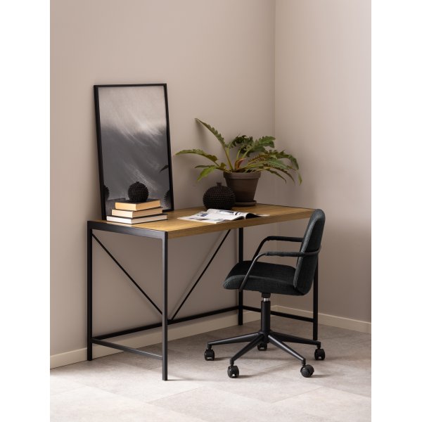 Bureau Bahamas 120 x 60 cm - Chne/noir