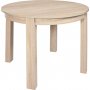 Bernardin runt matbord frlngningsbart 95-195 x 95 cm - whitewash ek