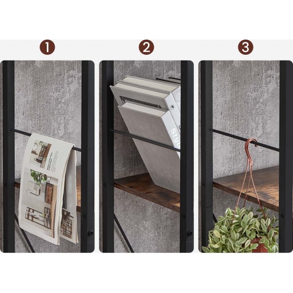 Bibliothèque Ragna - Marron/noir Bibliothèque Ragna - Marron/noir