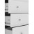 Commode May blanche  5 tiroirs + Kit d\\\'entretien des meubles pour textiles