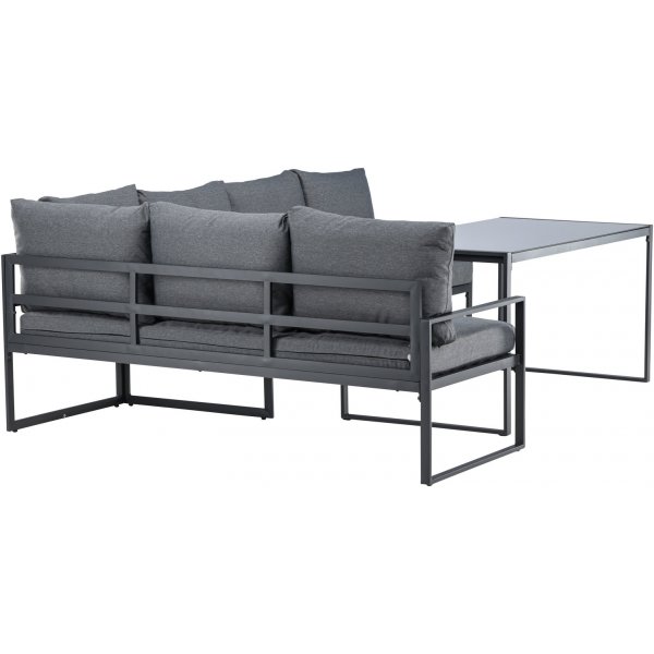 Zingaro hörnsoffgrupp - Svart/Grå Zingaro hörnsoffgrupp - Svart/Grå