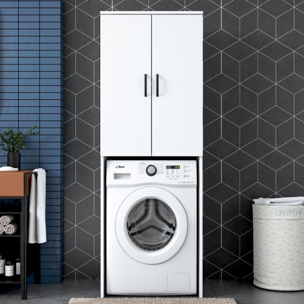 Meuble pour lave-linge Lang 110 - Blanc Meuble pour lave-linge Lang 110 - Blanc