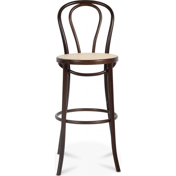 Tabouret de bar No 18 avec assise en rotin - N\\\'importe quelle couleur sur le cadre