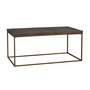 Denny soffbord 120 x 65 cm - Brun/guld