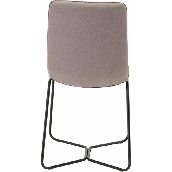 Chaise de salle à manger Malcolm - Gris/noir Chaise de salle à manger Malcolm - Gris/noir