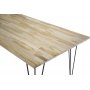 Annelie matbord 200 cm - Svart/naturtr